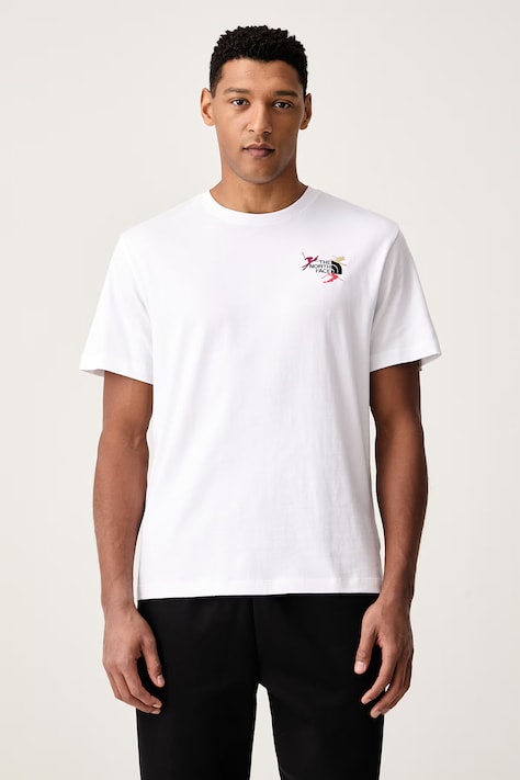 The North Face T-shirt ανδρικό βαμβακερό Relaxed λευκό NF0A8JA5FN41