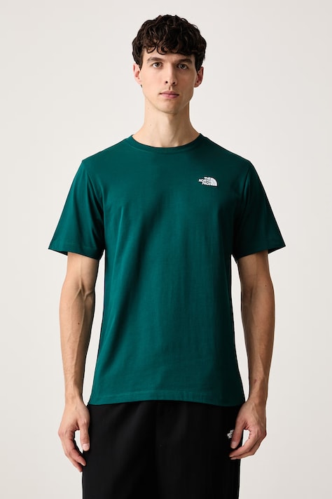 The North Face T-shirt męski z bawełną Simple Dome zielony NF0A8CZ2N4J1