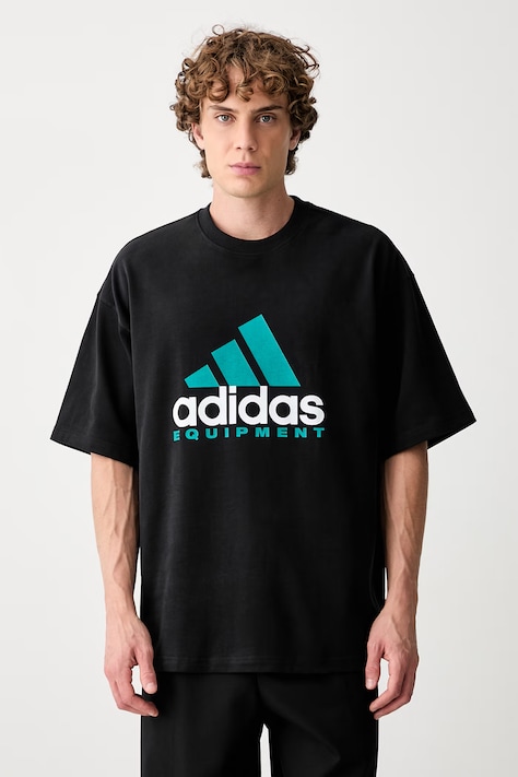 adidas Originals Equipment T-shirt oversize bawełniany męski czarny KR3961