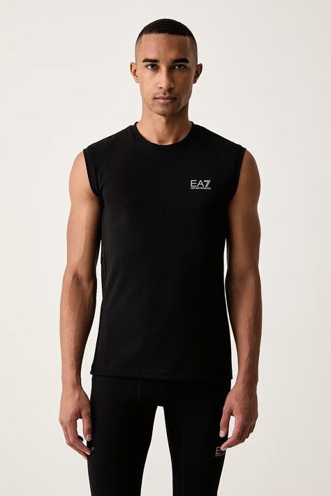 EA7 Emporio Armani T-shirt treningowy męski czarny AF26761.7M002176
