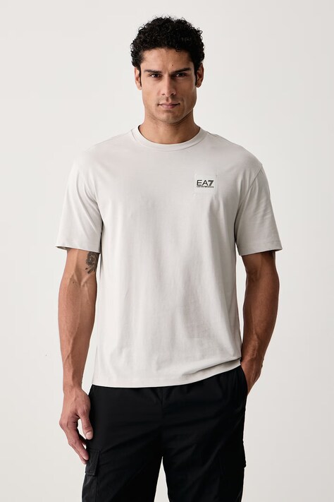 EA7 Emporio Armani T-shirt męski bawełniany szary AF17789.7M002226