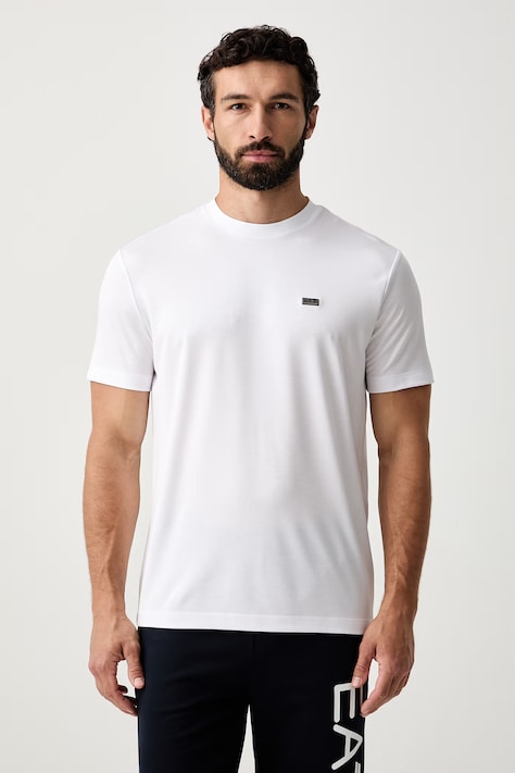 EA7 Emporio Armani T-shirt męski z modalem biały AF13862.7M002096