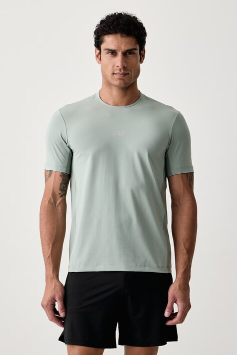 EA7 Emporio Armani T-shirt treningowy męski zielony AF24495.7M002148
