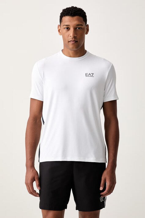 EA7 Emporio Armani T-shirt treningowy męski biały AF13689.7M002486