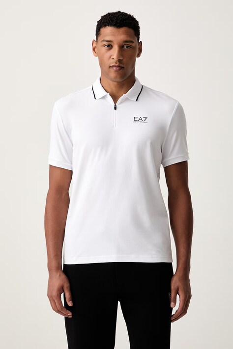 Marc O'Polo polo męskie z bawełną białe 5000012941