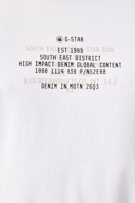G-Star футболка чоловіча бавовняна Multi text relaxed r t — фото 5