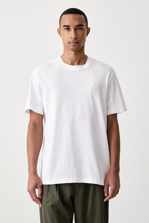 G-Star T-shirt da uomo in cotone Logo r bianca D30096-D975