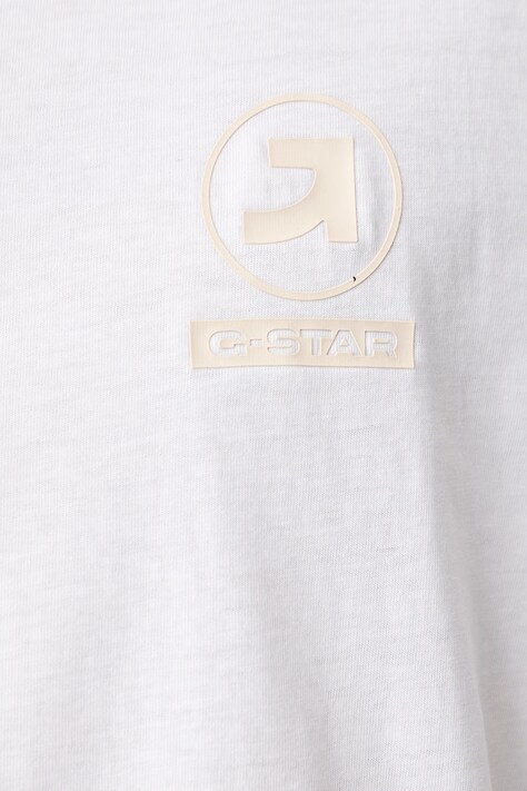 G-Star футболка чоловіча бавовняна Logo r — AW26-TSMZLJ, білий — фото 5
