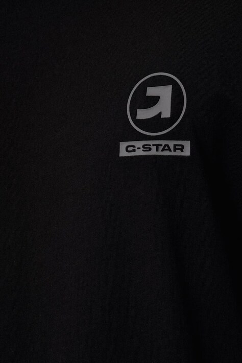 G-Star футболка чоловіча бавовняна Logo r — AW26-TSMZLJ, чорний — фото 5
