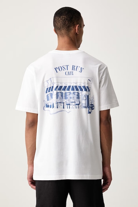 Puma T-shirt męski bawełniany biały 636762