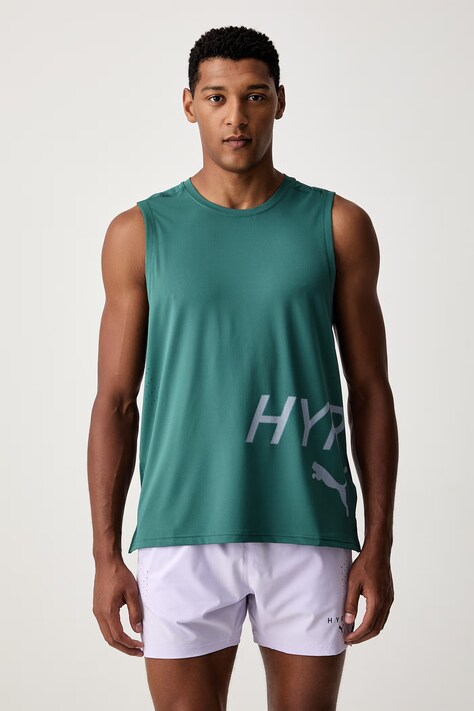 Puma top treningowy męski HYROX turkusowy 529230
