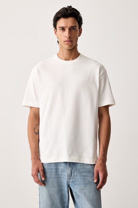 Marc O'Polo T-shirt męski bawełniany beżowy 5000011744
