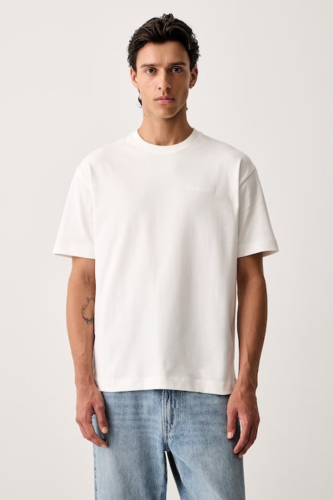 Marc O'Polo T-shirt męski bawełniany beżowy 5000011744