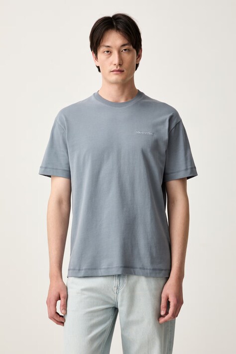 Marc O'Polo T-shirt męski bawełniany niebieski 5000011744