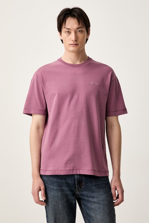 Marc O'Polo T-shirt męski bawełniany różowy 5000011744