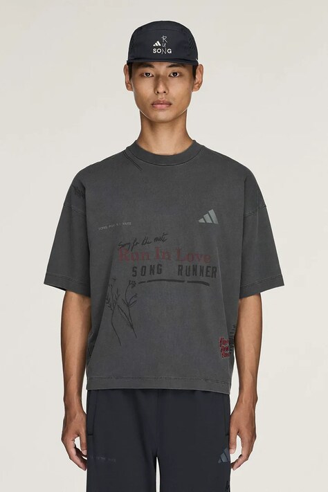 adidas Originals Adidas Running x Song For The Mute T-shirt bawełniany męski szary KQ6783