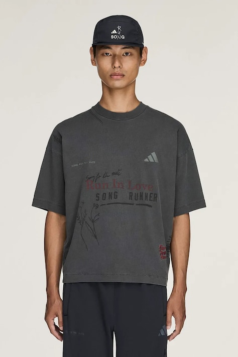 adidas Originals Adidas Running x Song For The Mute T-shirt bawełniany męski szary KQ6783