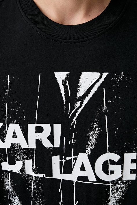 Karl Lagerfeld Jeans футболка чоловіча бавовняна — AW26-TSMZNB, чорний — фото 5