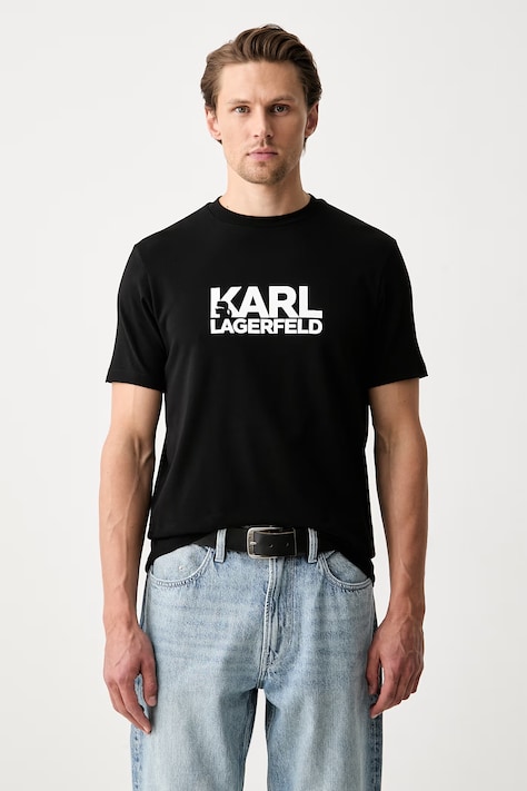 Karl Lagerfeld tričko pánské bavlněné černé 500235.755780