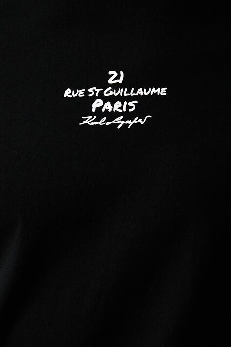 Karl Lagerfeld футболка чоловіча бавовняна — AW26-TSMZNR, чорний — фото 5