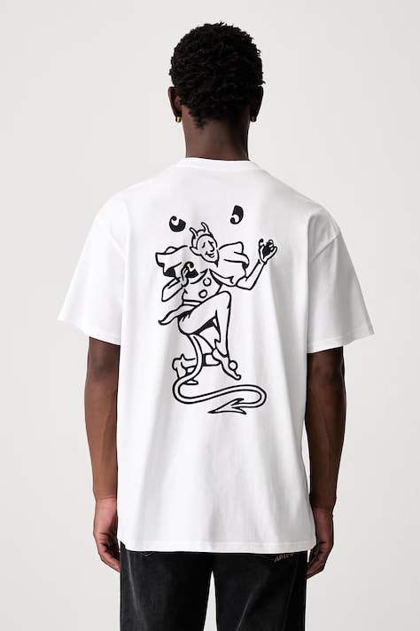 Carhartt WIP S/S Playing Cards T-shirt bawełniany męski biały I036895