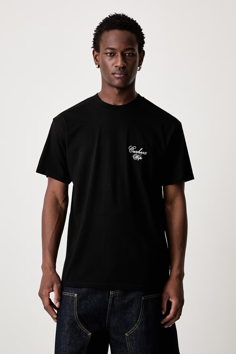Carhartt WIP S/S Gracious футболка из хлопка для мужчин чёрная I036879