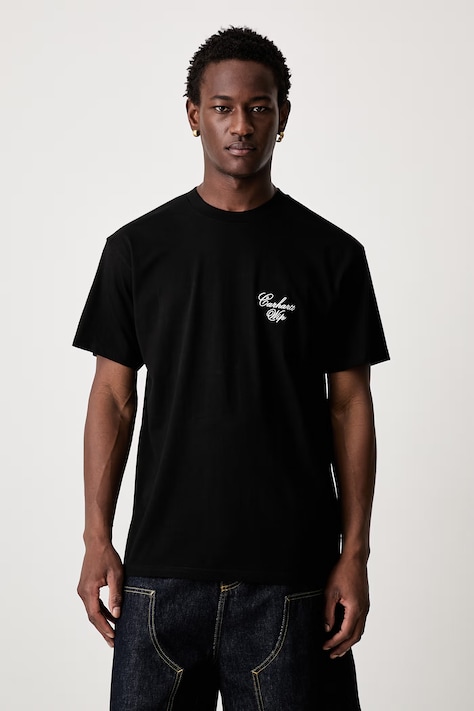 Carhartt WIP S/S Gracious футболка из хлопка для мужчин чёрная I036879