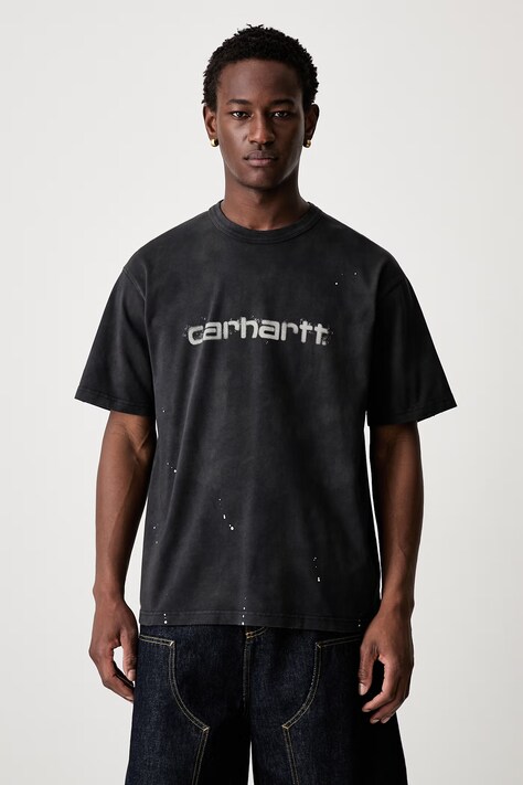Carhartt WIP S/S Painter футболка из хлопка для мужчин чёрная I036853