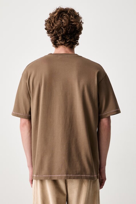 Drôle de Monsieur tricou pentru bărbați din bumbac Iris verde L-TS331-CO248
