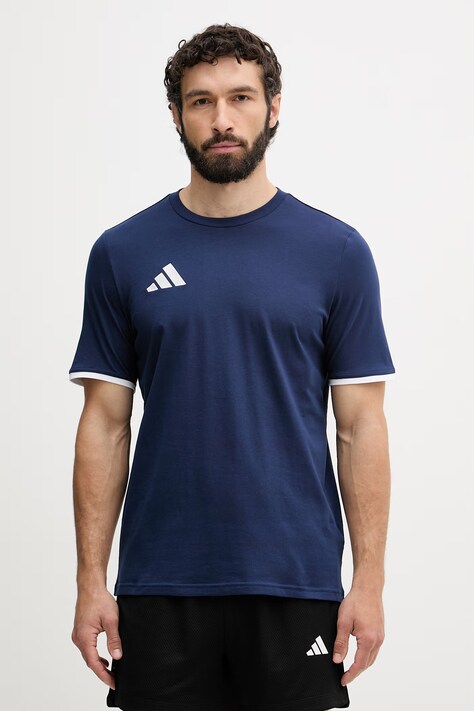 adidas Performance T-shirt męski bawełniany Entrada26 granatowy JZ6678