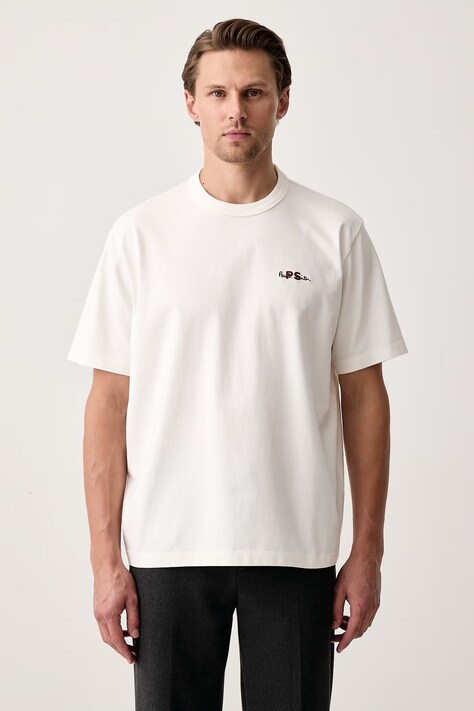 PS Paul Smith T-shirt męski bawełniany biały M2R-204ZE-W22642