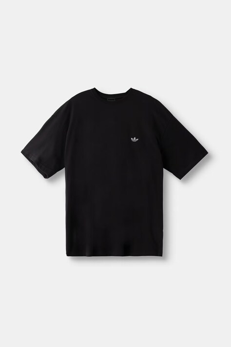 adidas Originals t-shirt ανδρικό βαμβακερό Trefoil Essentials μαύρο KX9142