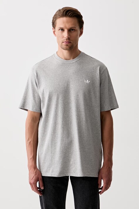 adidas Originals T-shirt męski bawełniany Trefoil Essentials szary KS7391