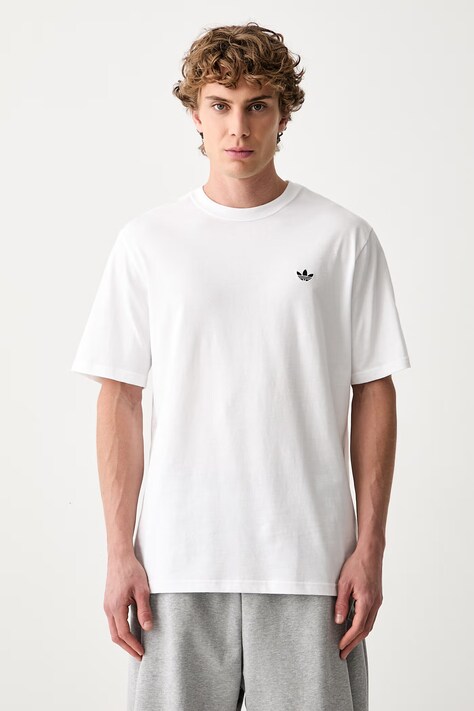 adidas Originals tričko pánske bavlnené Trefoil Essentials biele KS7390