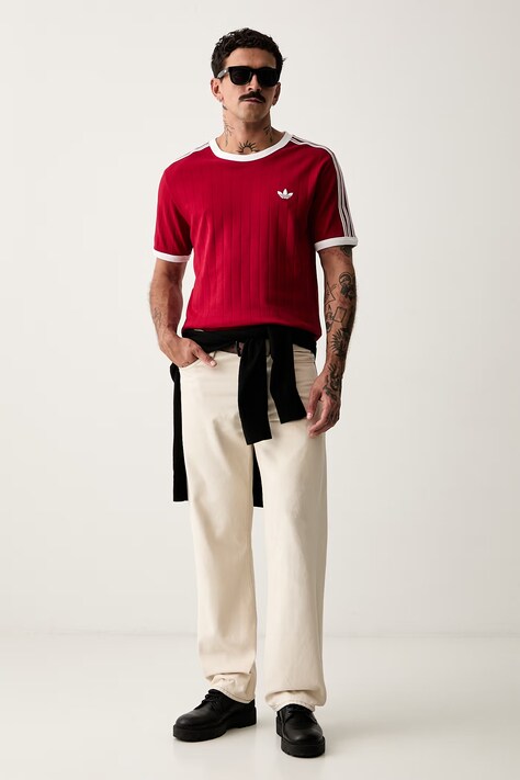 adidas Originals t-shirt ανδρικό βαμβακερό κόκκινο KS4066