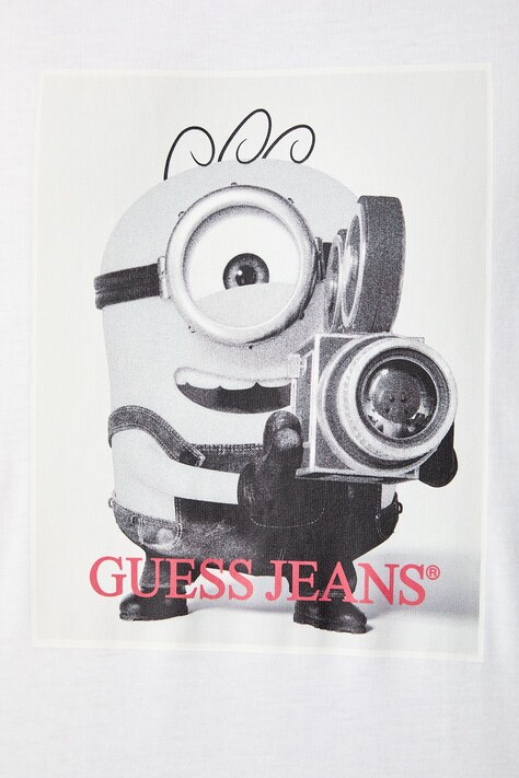 Guess Jeans футболка чоловіча бавовняна — AW26-TSMZRL, білий — фото 5