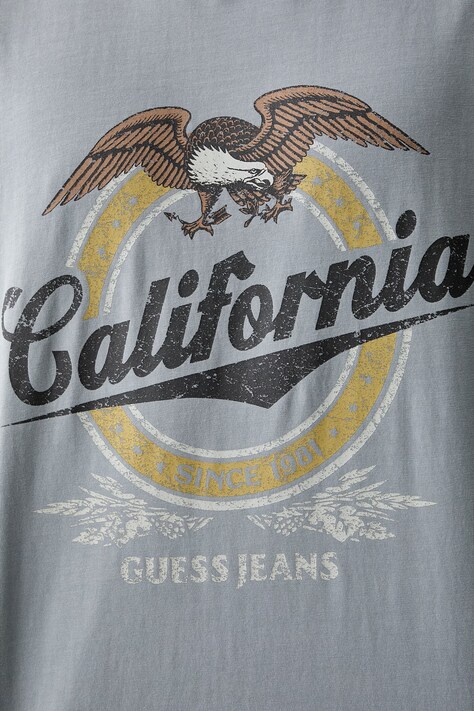 Guess Jeans футболка чоловіча бавовняна — AW26-TSMZRO, блакитний — фото 5