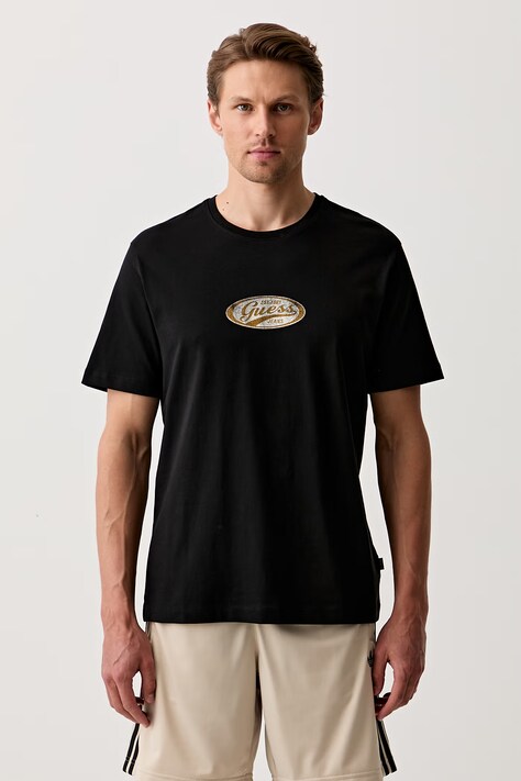 Guess Jeans T-shirt męski bawełniany czarny M6YI06 K3649