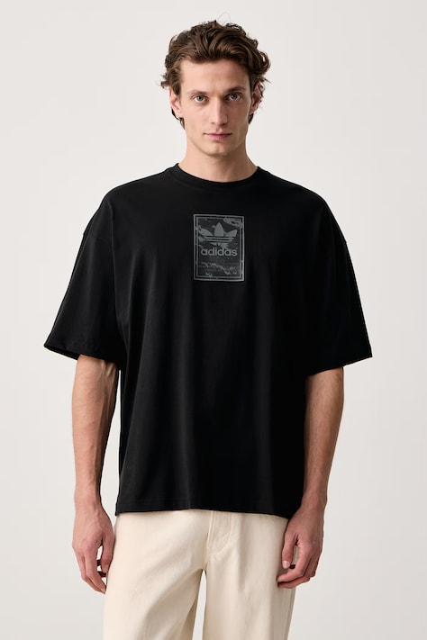 adidas Originals Tričko pánske bavlnené Camo čierne IA5935