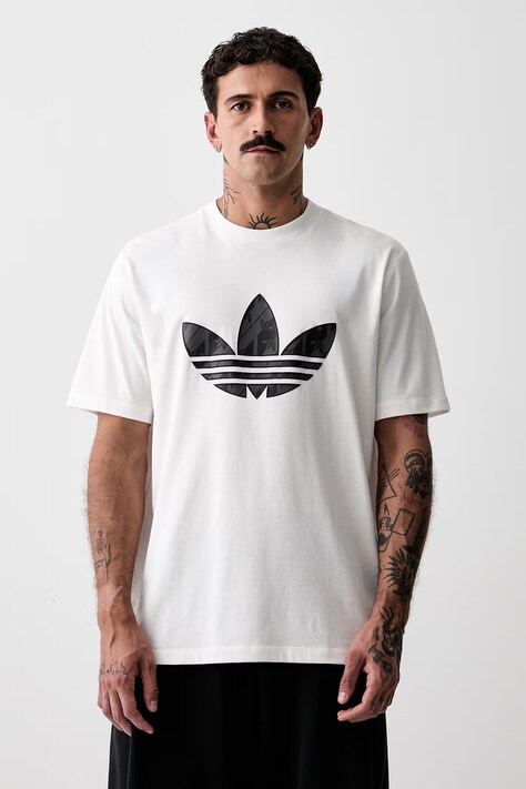 adidas Originals T-shirt męski bawełniany beżowy IA4532