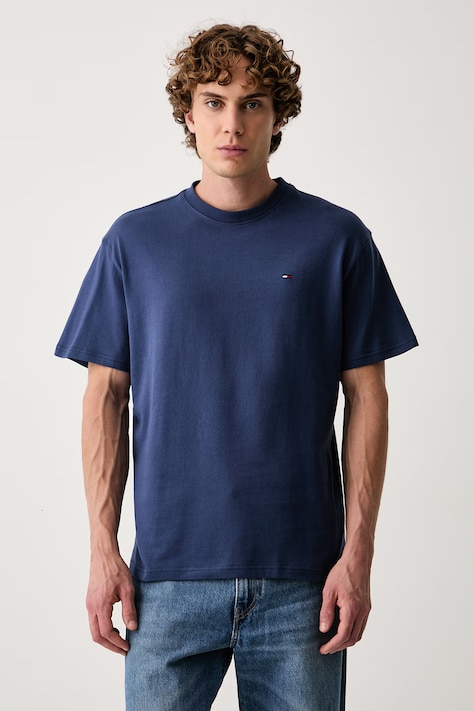 Tommy Jeans tričko pánské bavlněné námořnické modré DM0DM22507