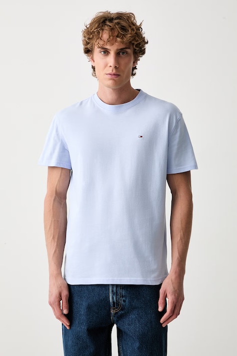 Tommy Jeans уголемена тениска мъжка от памук синя DM0DM22504