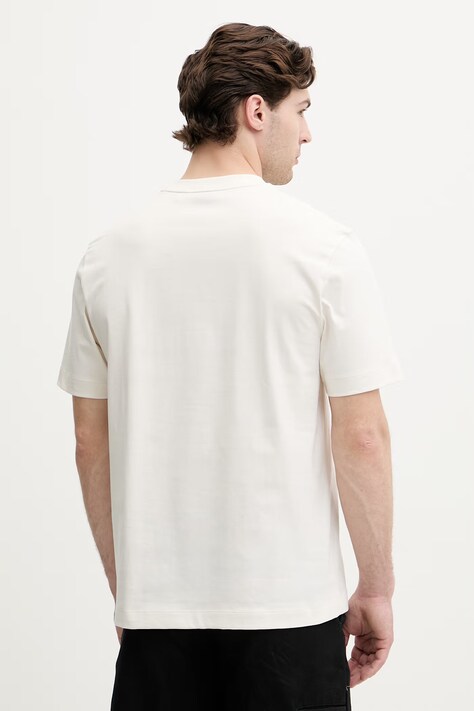 BOSS t-shirt ανδρικό βαμβακερό C-Tames μπεζ 50565044