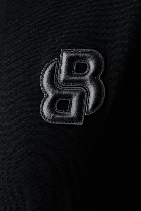 BOSS T-shirt męski bawełniany C-Tames czarny 50565044