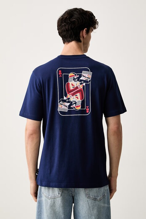 adidas T-shirt męski bawełniany Novelty granatowy KC7126