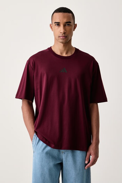 adidas Tričko pánské bavlněné Z.N.E. burgundské KF3822