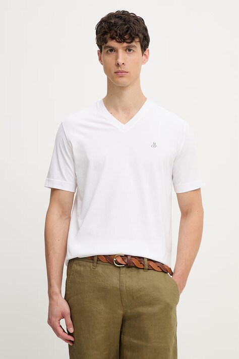 Marc O'Polo T-shirt męski bawełniany biały 5000014267