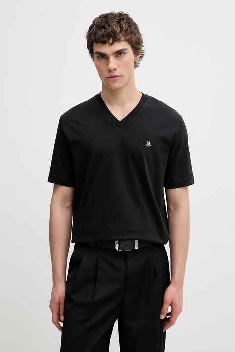 Marc O'Polo T-shirt męski bawełniany czarny 5000014267