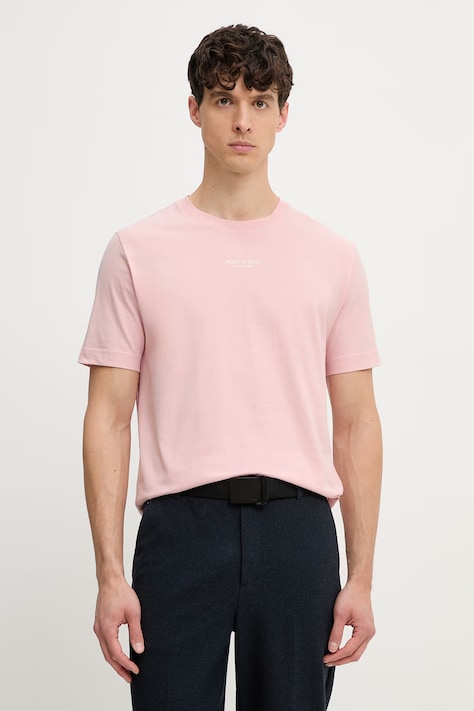 Marc O'Polo T-shirt męski bawełniany różowy 5000014264