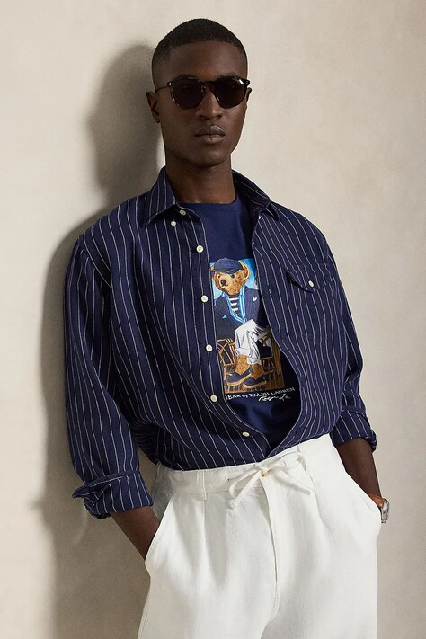 Polo Ralph Lauren футболка чоловіча бавовняна — фото 5